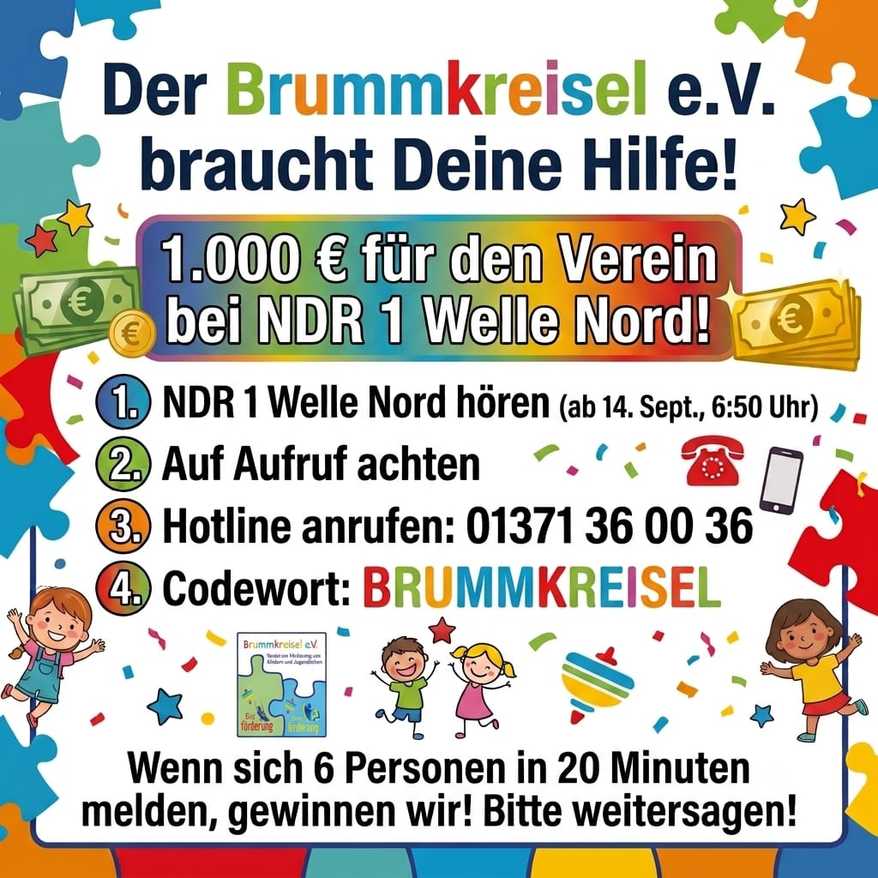1.000,-€ für drn Verein